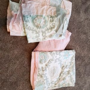 Carousel Design crib skirt and blanket
